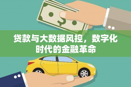 那玛夏贷款与大数据风控，数字化时代的金融革命