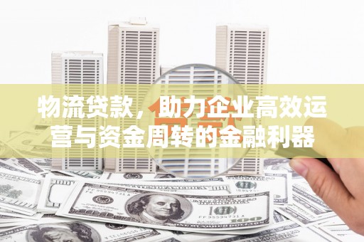 那玛夏物流贷款，助力企业高效运营与资金周转的金融利器