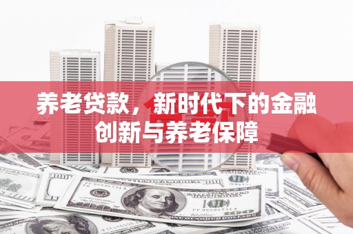 那玛夏养老贷款，新时代下的金融创新与养老保障