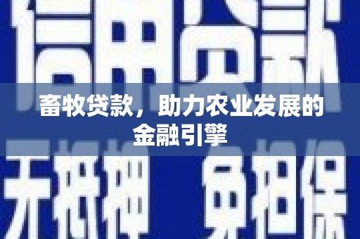 那玛夏畜牧贷款，助力农业发展的金融引擎