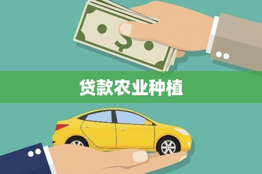 那玛夏贷款农业种植