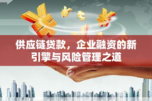 那玛夏供应链贷款，企业融资的新引擎与风险管理之道