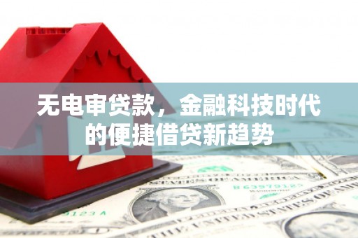 那玛夏无电审贷款，金融科技时代的便捷借贷新趋势