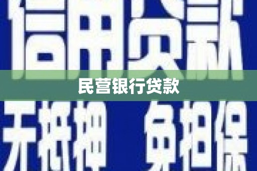 那玛夏民营银行贷款