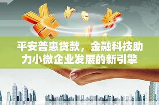 那玛夏平安普惠贷款，金融科技助力小微企业发展的新引擎