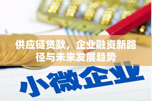 那玛夏供应链贷款，企业融资新路径与未来发展趋势