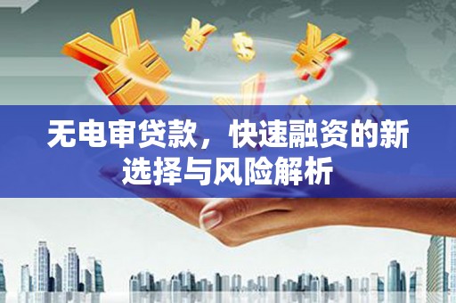 那玛夏无电审贷款，快速融资的新选择与风险解析