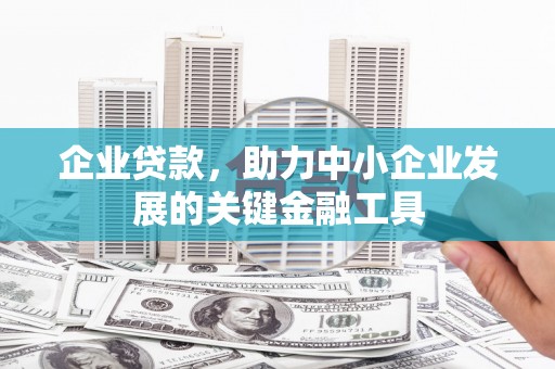 那玛夏企业贷款，助力中小企业发展的关键金融工具