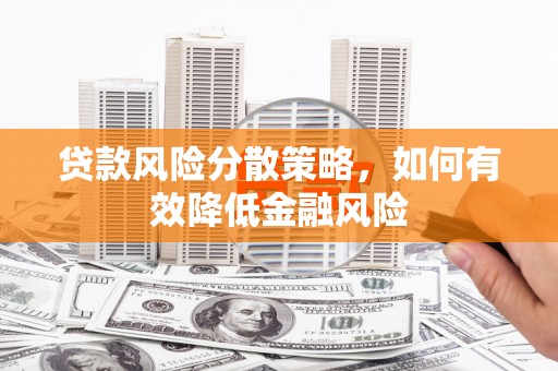 那玛夏贷款风险分散策略，如何有效降低金融风险