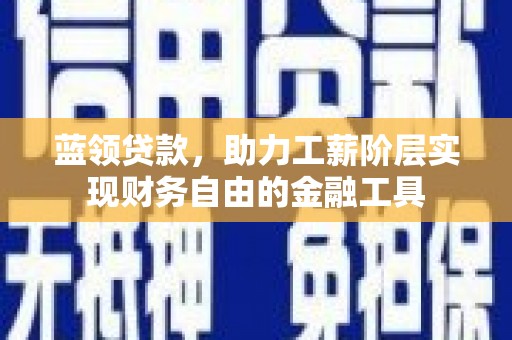 那玛夏蓝领贷款，助力工薪阶层实现财务自由的金融工具