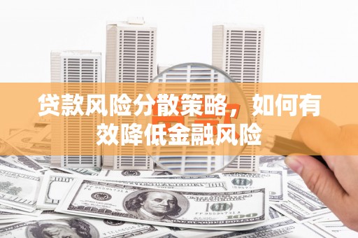 那玛夏贷款风险分散策略，如何有效降低金融风险