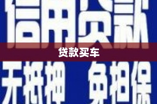 那玛夏贷款买车