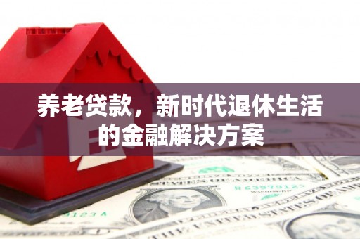 那玛夏养老贷款，新时代退休生活的金融解决方案