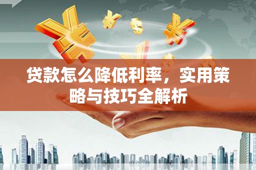 那玛夏贷款怎么降低利率，实用策略与技巧全解析