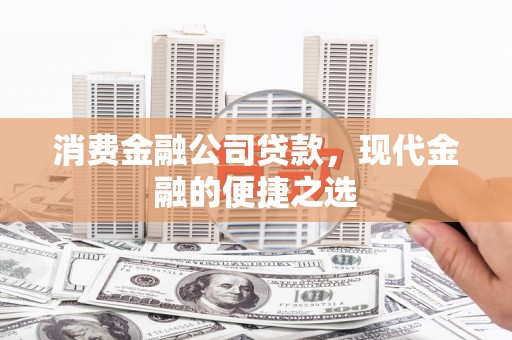 那玛夏消费金融公司贷款，现代金融的便捷之选