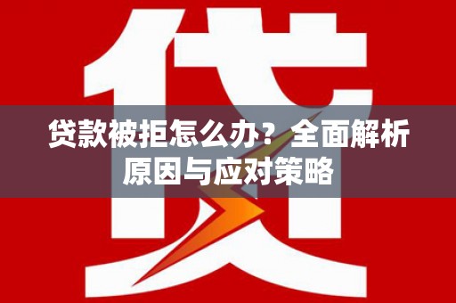 那玛夏贷款被拒怎么办？全面解析原因与应对策略