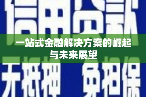 那玛夏一站式金融解决方案的崛起与未来展望