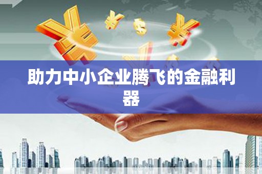 那玛夏助力中小企业腾飞的金融利器
