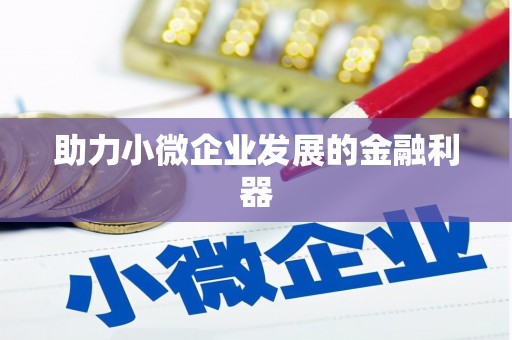 那玛夏助力小微企业发展的金融利器