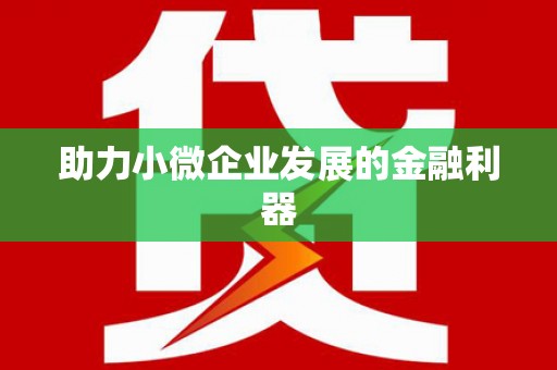 那玛夏助力小微企业发展的金融利器