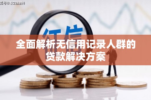 那玛夏全面解析无信用记录人群的贷款解决方案